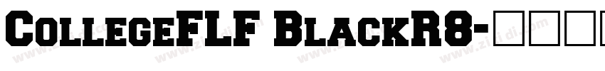 CollegeFLF BlackR8字体转换